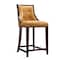 Manhattan Comfort Fifth Ave Counter Stool in Camel and Dark Walnut, PK3 3-CS012-CL - alternate 5